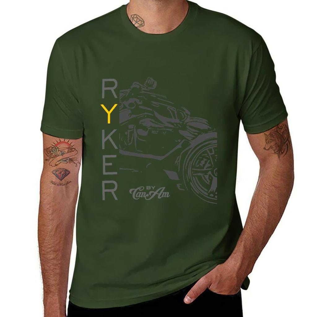 Футболка Can-Am Ryker с индивидуальным принтом животного для мальчиков, мужская, для тренировок