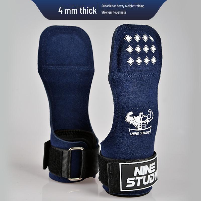 Нескользящие перчатки из коровьей кожи с поддержкой запястья для тяжелой атлетики и фитнеса