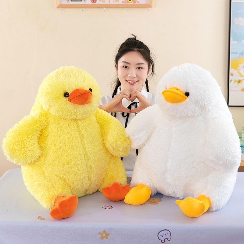 Милая кукла жареный утенок, милая мягкая подушка для сна, плюшевая игрушка, большая кукла желтый утенок, подарок на день рождения