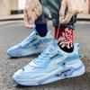 Blue Running Shoes Summer Tenis Masculino New Fitness Test Middle School Students Bounce Cushioning Sneakers Mens Shoes
