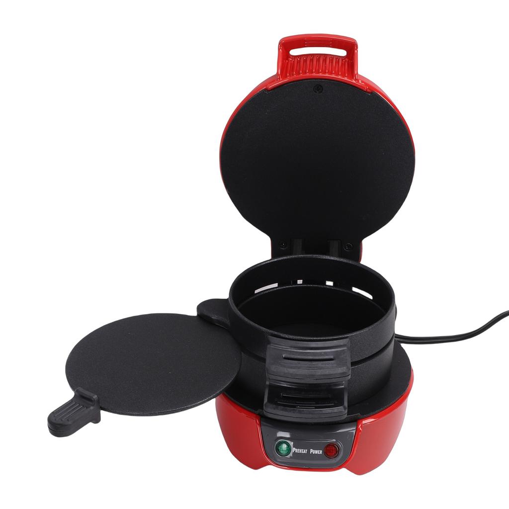 Breakfast Sandwich Maker with Egg Cooker Ring Customize Ingredients for English Muffins Croissants Mini Waffles Red US