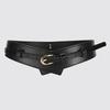 Ladies Fashion Dual Use Pu Leather Waist Belt Wide Belt For Work And Use Casual