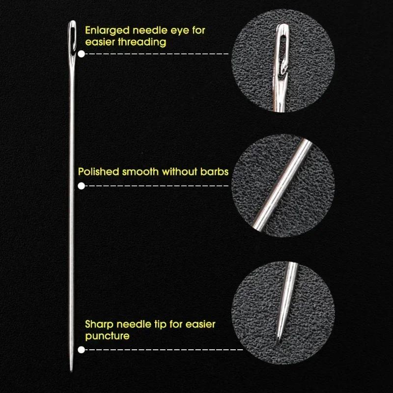 12 шт. боковые отверстия потайные иглы швейные из нержавеющей стали иглы для пожилых людей бытовые DIY ювелирные изделия бисер нити одежда иглы