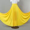 2025 Новая однотонная юбка для танцев в стиле кантри и бальных выступлений с большим подолом