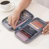 Портативный дорожный кошелек-держатель для паспорта, многофункциональный кошелек для удостоверения личности, чехол для карт для деловых поездок, сумка-органайзер для документов и паспорта