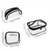 PU Leather Transparent Makeup Bag Clutch Pouch Swimming Small Bag Clear PVC Handbag  Beach