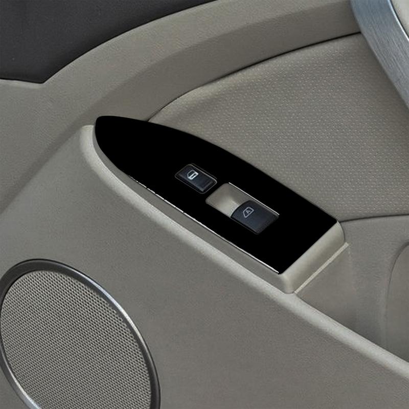 For Infiniti G35 2005 2006 2 Door Piano Black Window Lift Switch Control Panel Cover Trim Car Accessories Decoration Sticker