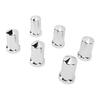 Lug Nut Covers ABS Chrome Plastic Anti Rust 33mm Flanged Lug Nut Caps for Trucks Trailers and