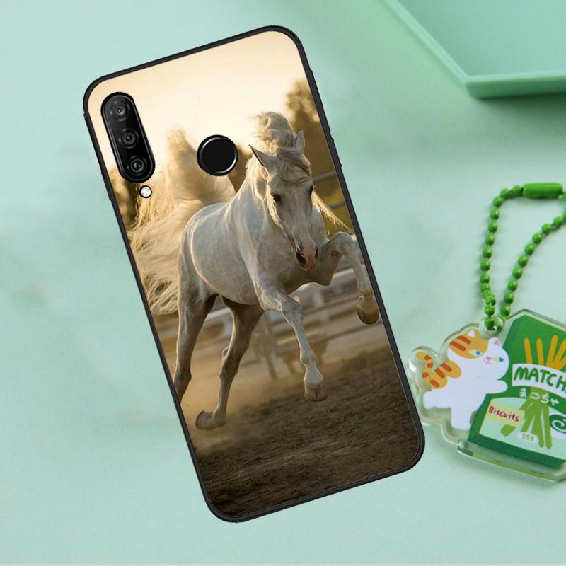 Чехол с изображением скачущей лошади для Huawei Nova 12i 12s 7i 8i 11i 9 10 SE Y90 Y60 Y70 Y72 Y61 Y91 P30 P40 Lite P60 Pro