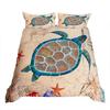 Kids Sea Turtle Duvet Cover Set Queen King Size Ocean Bedding Set Boys Girls Teens Women Men Bedroom Decor 3 Piece Set