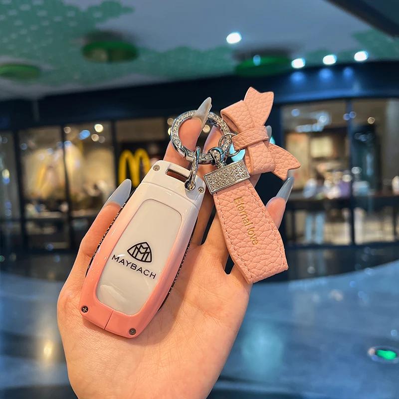Car Key Case Cover Shell Fob for Mercedes Benz Cla250 Mercedes Benz GLS53 2019 GLS450 Maybach GLS600 2021 AMG C63S GLE 450 2020 qr1