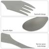 3-in-1 Ti Spork Camping Spoon Fork Cutter Combo Outdoor Tableware for Camping Hiking Outdoor Picnics