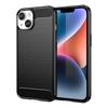 Hurtel Carbon Gel Flexible iPhone 14 Black Case