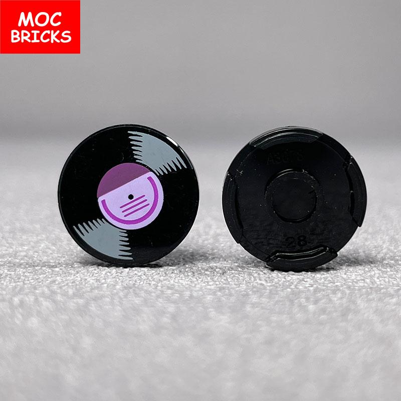 MOC Bricks Suona Horn Music Score Singer Saxophone Bass Figure Musical Instruments Educatinal Building Blocks Kids Girls Toys