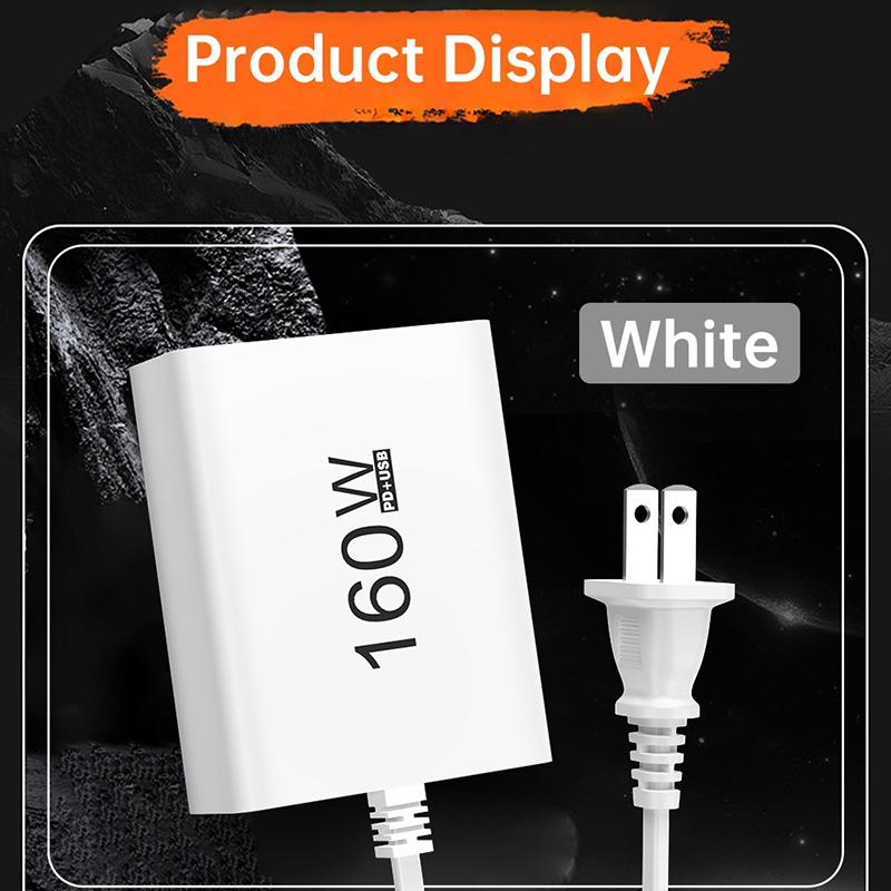 160 Вт Многопортовое Быстрое Зарядное Устройство USB Type-C PD QC3.0 Настольный Адаптер Зарядки Телефона Для iPhone Xiaomi Macbook Ноутбука iPad EU/US Вилка