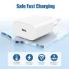 20 Вт PD USB-C быстрое зарядное устройство для iPhone 11 12 13 14 15 16 Pro Max XR XS Samsung EU Plug быстрое зарядное устройство с розничной коробкой