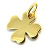 [E9219] - Gold Plated 'Clover' Pendant