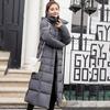 Down Padded Jacket Women's Long Parkas Winter Clothing Korean Slim Over-the-knee Thickened Down Jacket Cotton Jacket