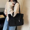 2025 Autumn New Japanese Trend Large-capacity Solid Color Simple Shoulder Bag Casual Versatile Commuter Handbag