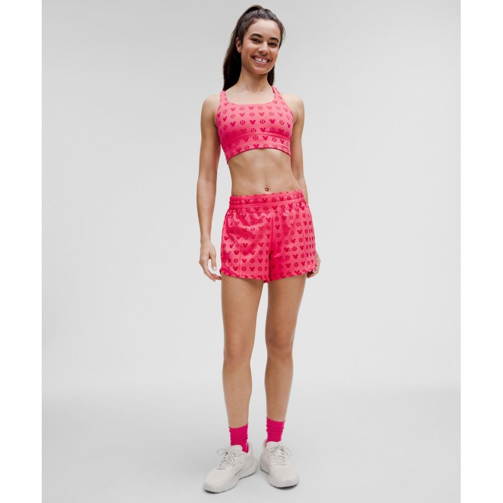 Disney X Lululemon Hotty Hot High Rise Short 4 Disney Classic Pink