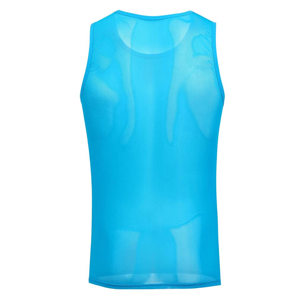 IWEMEK Tank Running XL Men's Undershirt, Top, Vest, Leotard, T-Shirt, Underwear, Wear, Sportswear, Training, Underwear, Tights, Mesh, Sleeveless,