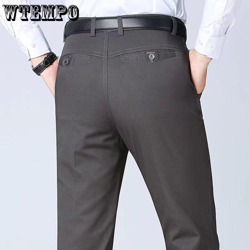 Men's Jeans Summer New Loose Straight Middle-aged Men's Casual Pants High Waist Middle-aged and Older Dads Pants