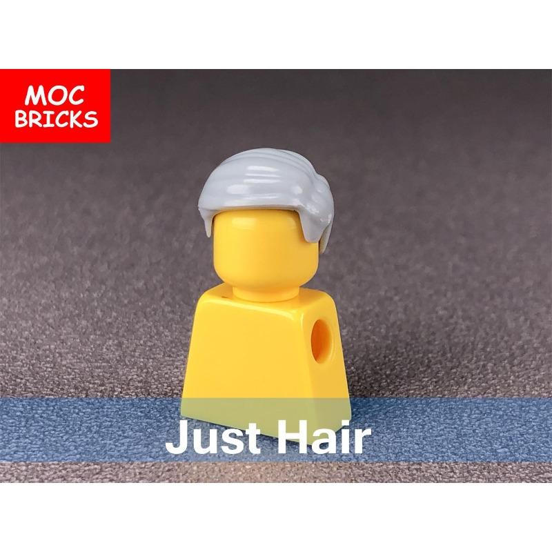 10 шт./лот Детали MOC Мужские прически для мини-кукол 4 см Совместимы с фигурками основных брендов Строительные блоки Игрушки