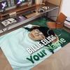 Custom Rug Billie Eilish Pattern Print Name Text Soft Non‑Slip Floor Carpet for Home Indoor Decoration