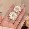 Роскошные Серьги-Камелии Изысканные Серьги с Лепестками Модные Цветочные Серьги Для Женщин Девушек