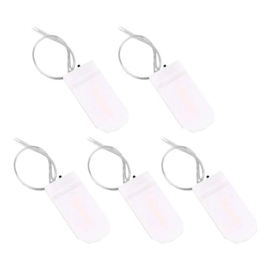 Yousheng 5 шт. Батарейный отсек с плоской откидной крышкой, два элемента CR2032, последовательное соединение, переключатель, батарейный кейс для небольших устройств