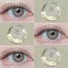 FUNSACHY Brown Korean Lenses Colored Contact Lenses For Eyes Fashion Lens Beautiful Pupil Yearly Use Natural Gray Eye Contacts