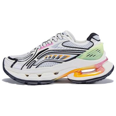 Li Ning Lijun BOW универсальные амортизирующие износостойкие низкие повседневные туфли женские кроссовки Candy-Gray AZGT068-4