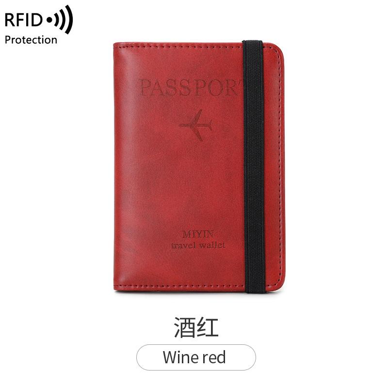 Сумка для паспорта Женская новая с эластичной лентой обложка для карты вакцинации Сумка для документов Многофункциональный дорожный чехол для паспорта