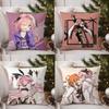 Fate A-Apocrypha Астольфо Наволочка для подушки Диван Гостиная Спальня Двусторонняя печать Квадратная подушка Подушка для сна Наволочка