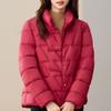 Casual Women's Winter Parkas Stand Collar Loose Warm Short Coats Thick Women Jackets