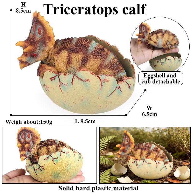 Oenux Классические детеныши динозавров Тираннозавр Сайхания Спинозавр Велоцираптор Птерозавр Модель коллекции треснувшего яйца динозавра Детская игрушка