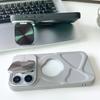 Силиконовый кронштейн со скрытой линзой, подходящий для чехла для мобильного телефона iPhone 16, полностью закрывающий, с магнитным эффектом, защитный чехол для Apple 15