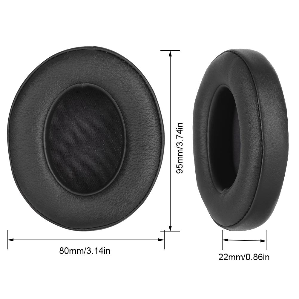 Replacement Ear Pads Protein Leather and Memory Foam Replacement Earpads Headphone Ear Covers for Beats Studio 2/3 B0501 B0500