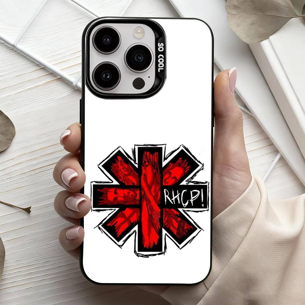Незабываемый чехол для телефона с изображением группы Red Hot Chili P-Peppers для iPhone 17, 16, 15, 14, 13, 12, 11 Plus, Pro Max, Черный, Конфетный, Посеребренный