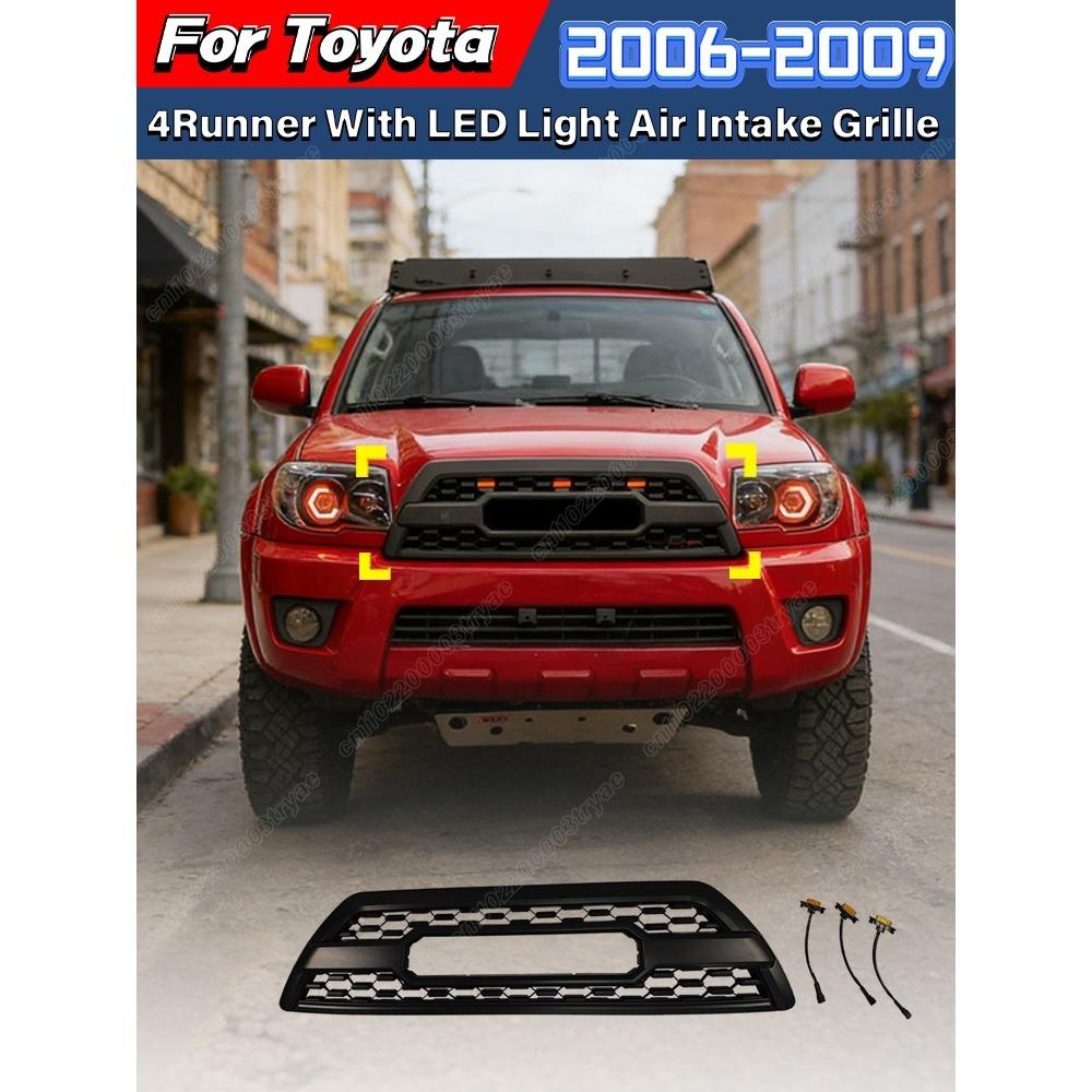 Для Toyota 4Runner 2006 2007 2008 2009 Автомобильный комплект для модификации переднего бампера в стиле TRD, решетка радиатора, воздухозаборник