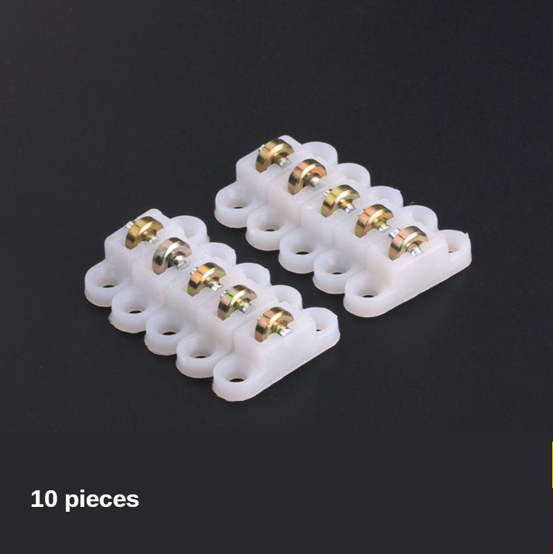 Колеса для окон из нержавеющей стали с пазами, бесшумные, медные, с U-образным пазом, роликовые опоры для дверей, раздвижные стеклянные окна, фурнитура для окон