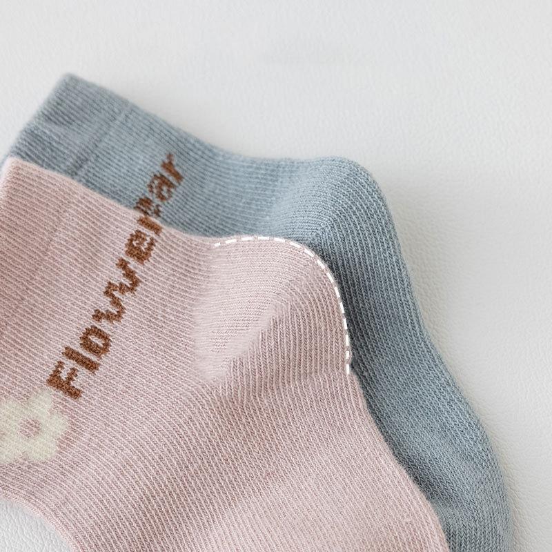 Милые детские хлопковые носки весна-осень дышащие детские носки средней длины обувь для новорожденных детская одежда аксессуары носки для малышей