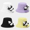 Детская хлопковая шляпа от солнца с плюшевой пандами для летних игр на свежем воздухе