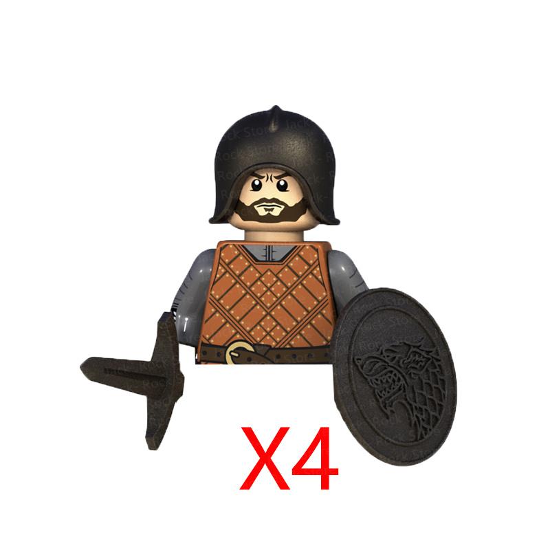 Военные Строительные Блоки Фигурки Солдат Подарки Игрушки Серия Кино Фантастика Средневековый Рыцарь Легион Оружие Щит Флаг MOC