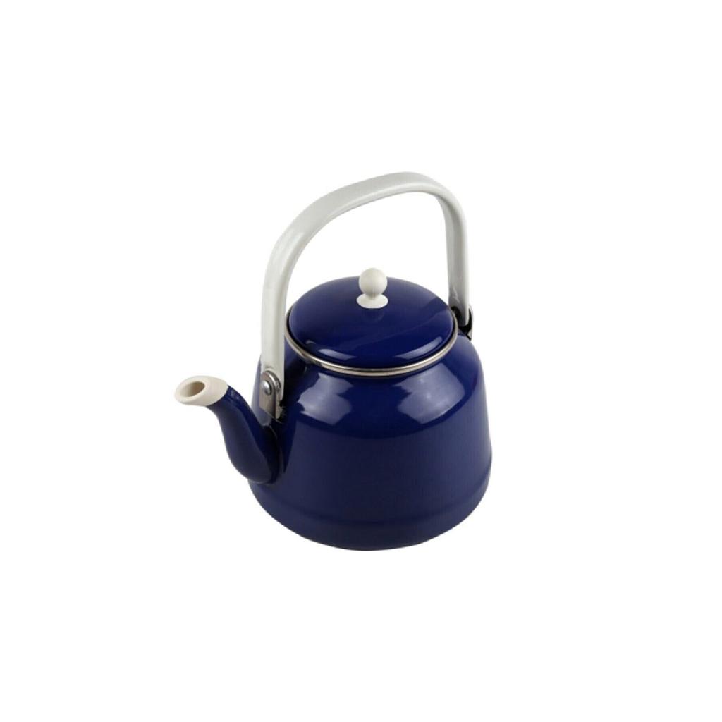 Эмалированный чайник для кофе с травами, чая, 3,5 литра, с верхней ручкой, красный, винтажный