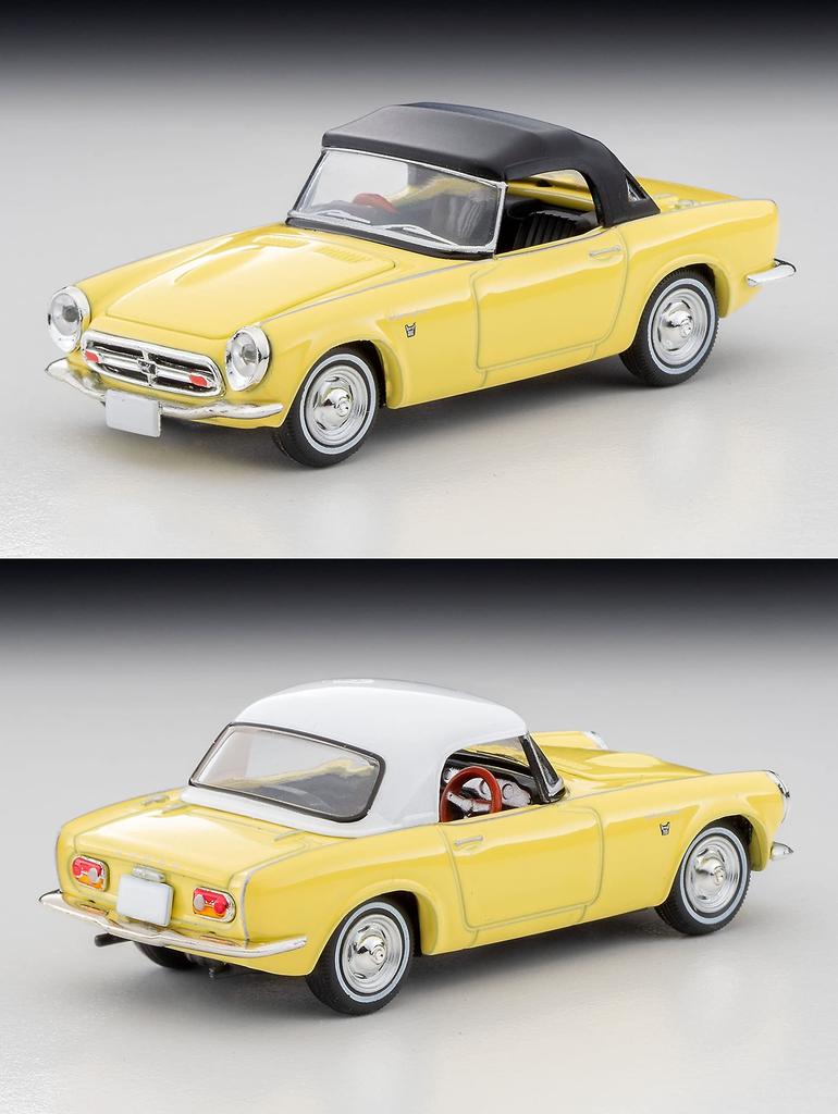 Tomytec Tomica Limited Vintage Scale Honda S800 Closed Top Yellow Finished Model 320173 1/64 LV-200b