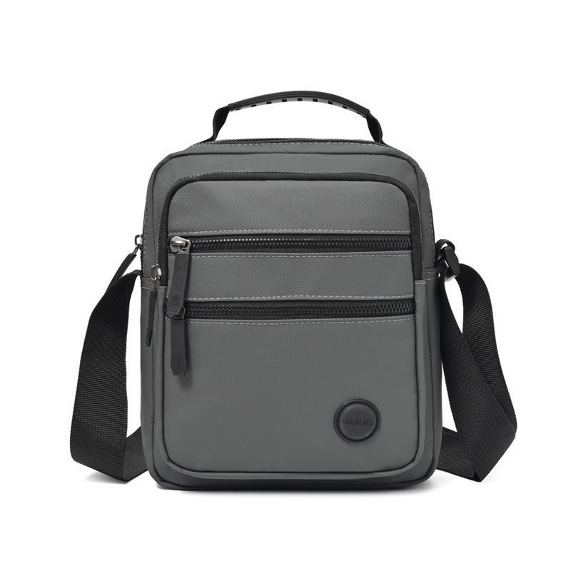 Мужская сумка через плечо Легкая Оксфордская Маленькая Квадратная Сумка Деловая Повседневная Многослойная Сумка на Плечо