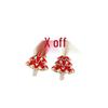 Diamond-Set Enamel Bow Christmas Tree Earrings: Silver Needle Light Luxury Studs