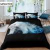 Polar Bear Duvet Cover Set Queen Size Polar Bear Bedding Set Animal Pattern Bear Printed Comforter Cover for Adult Teens Kids
