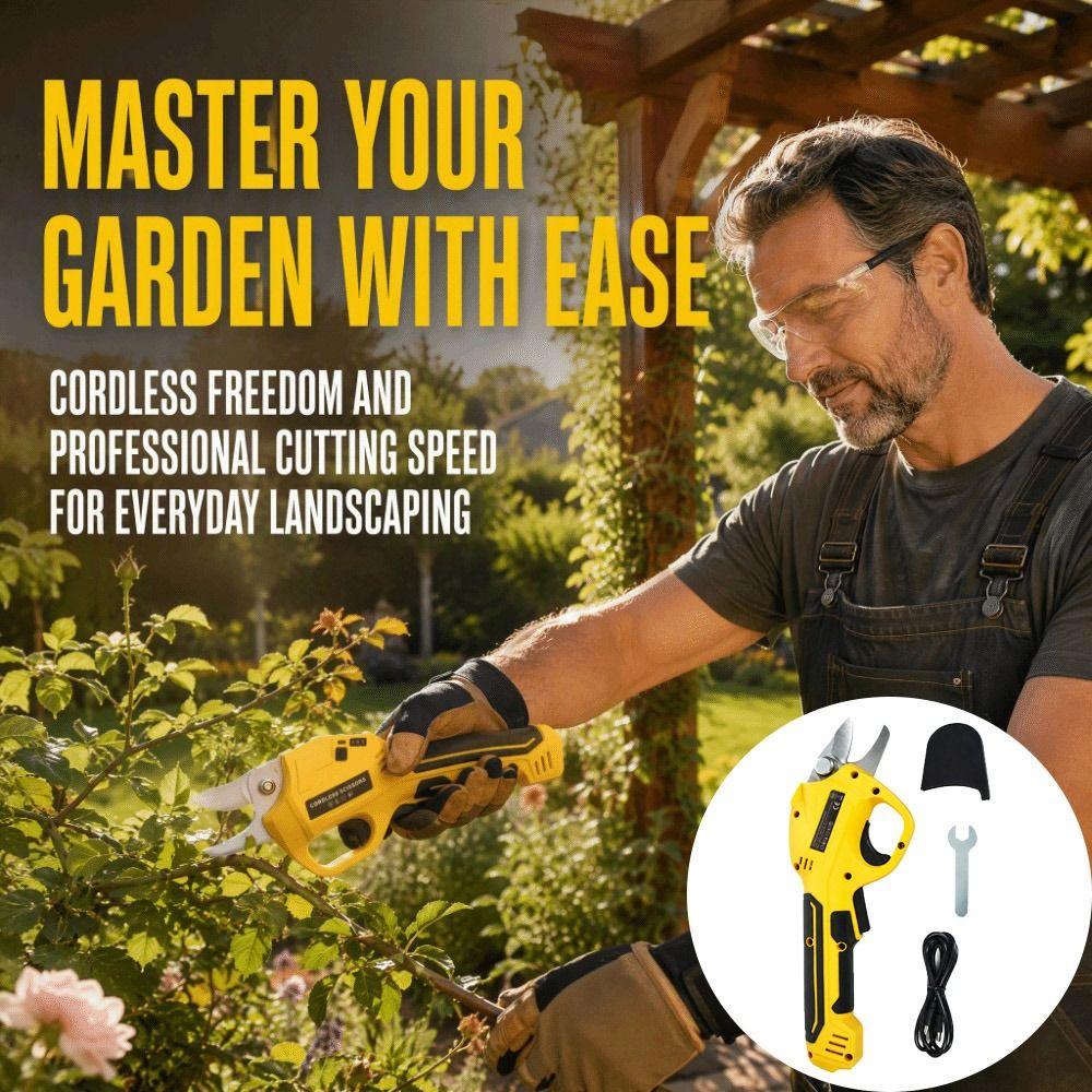 Rechargeable Electric Pruner Li‑ion Battery Garden Trimmer Electric Pruning Shears Garden